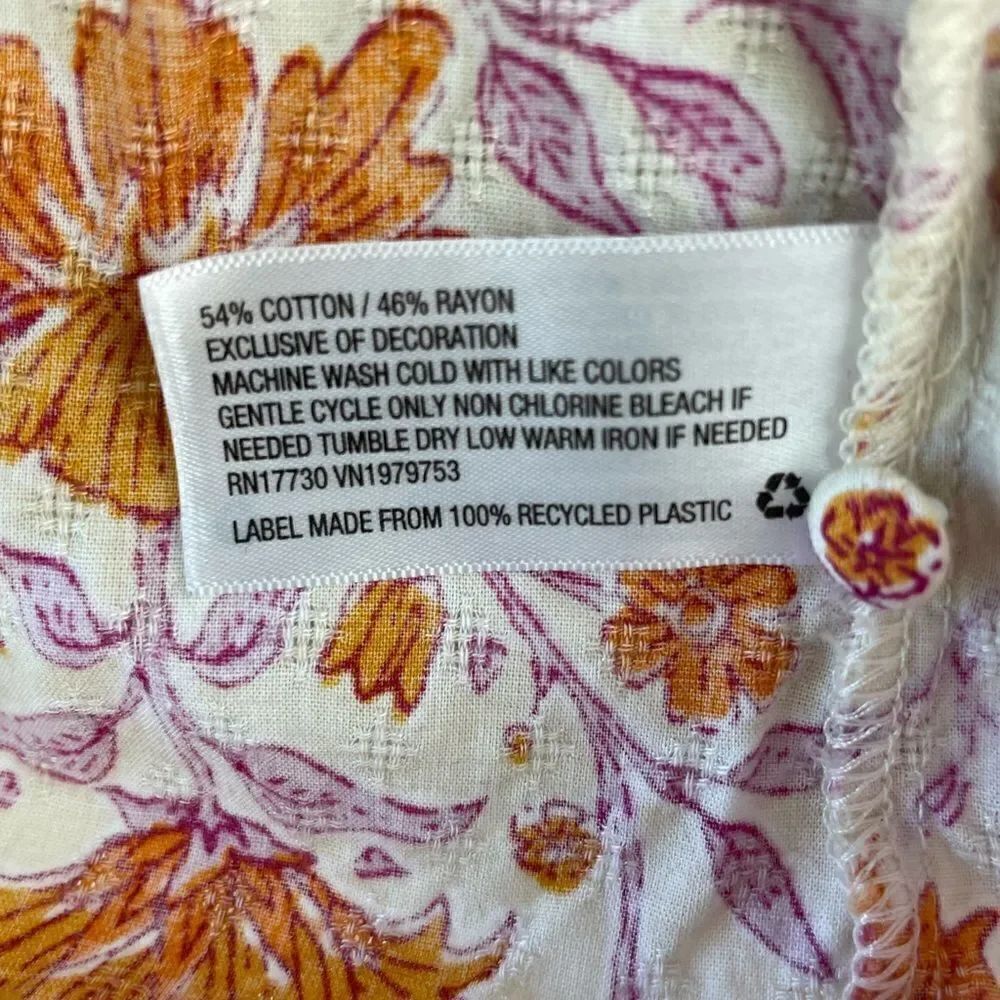 Universal Thread Long Sleeve Floral Top Size XL EUC - Picture 8 of 8